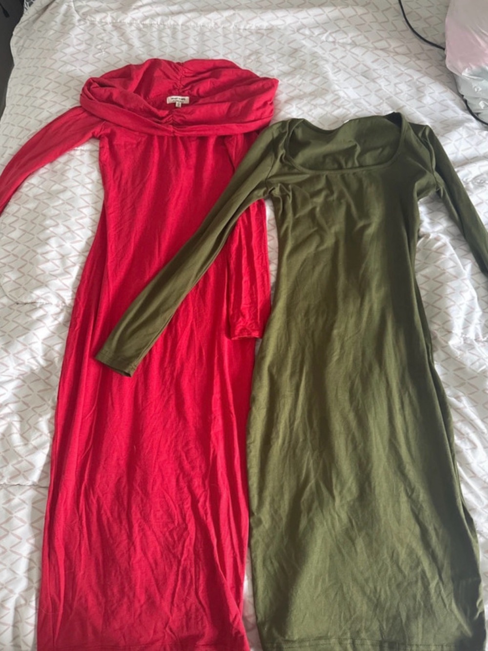 Amazon Heart & Hips Red Scoop Neck Bodycon Dresses